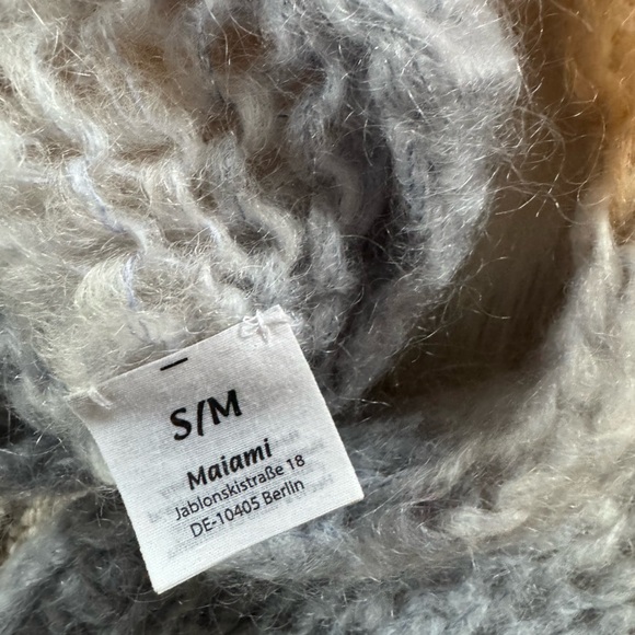 Maiami Colorblock Mohair Big Sweater - Picture 8 of 9